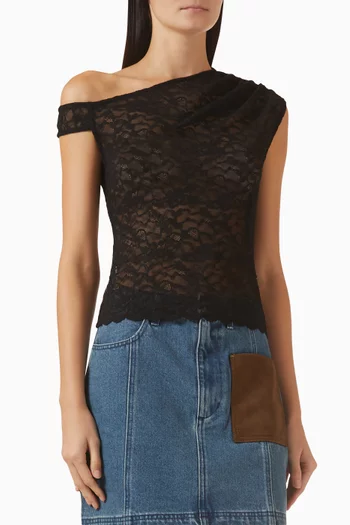 Ariella Sleeveless Top in Lace