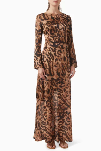 فستان زالي طويل جورجيت