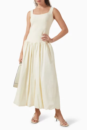 فستان ديليا متوسط الطول