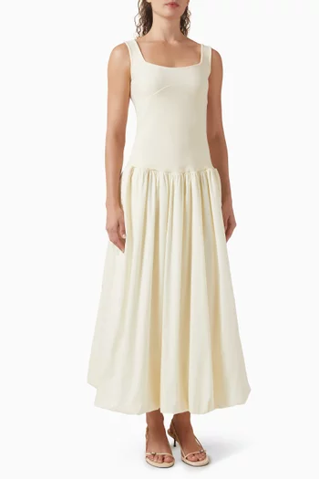 فستان ديليا متوسط الطول