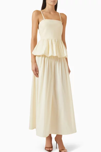 طقم بلوزة وتنورة ديليا كريب