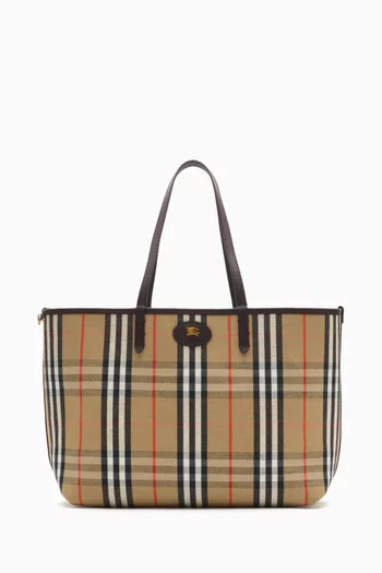 حقيبة يد بلومزبري متوسطة بوجهين جلد بارز الملمس