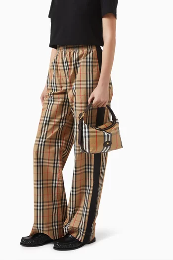 حقيبة كتف هايلاندز ميني قنب بنقشة مربعات