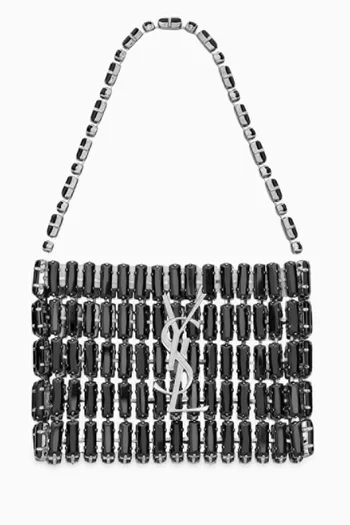 Micro Evening Bag in Embroidered Crystals