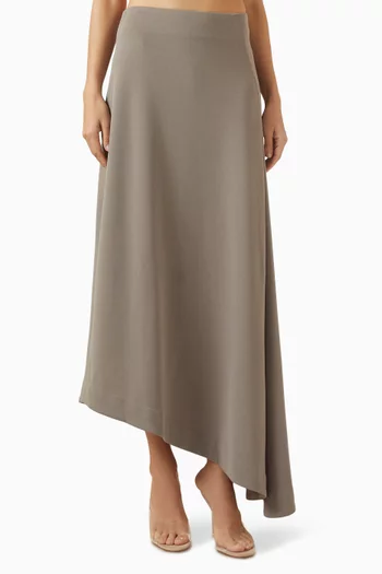 Asymmetric Midi Skirt