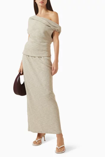 Twist Off-shoulder Top & Skirt Set