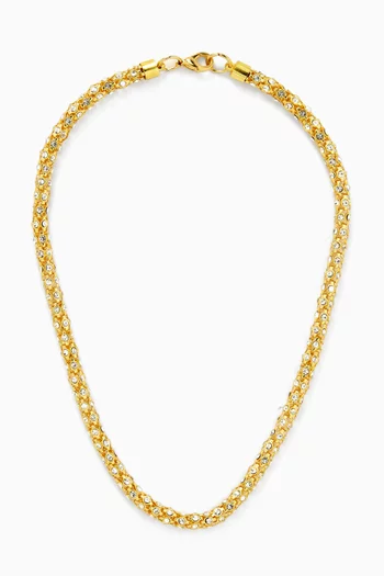 قلادة مرصعة بكريستال سواروفسكي فينتج من الثمانينيات