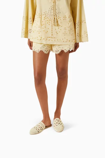 Classic Flat Mules in Raffia