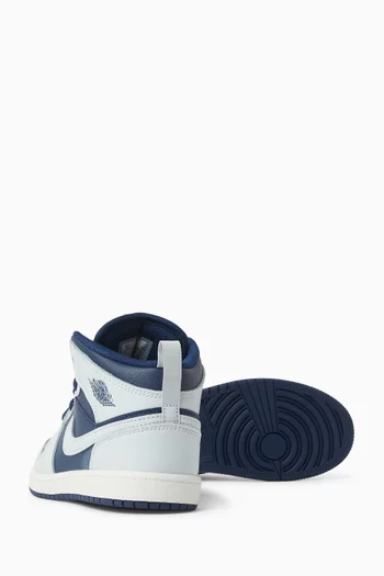 Air Jordan 1 Mid-top Sneakers in Leather