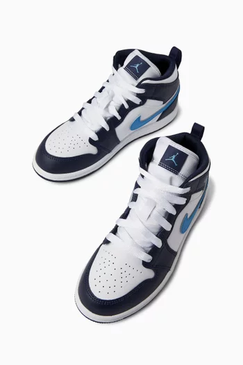 Air Jordan 1 Mid-top Sneakers in Leather