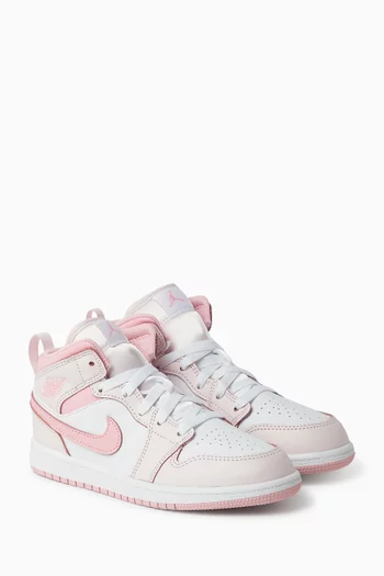 Air Jordan 1 Mid-top Sneakers in Leather