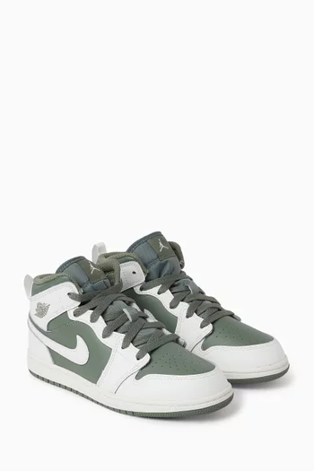 Air Jordan 1 Mid-top Sneakers in Leather