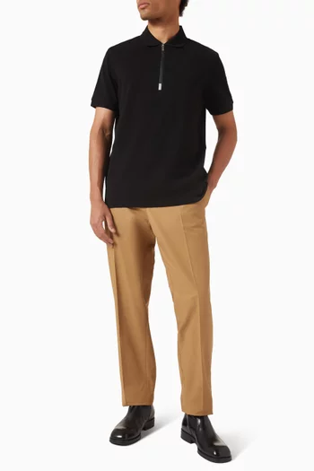 Dragon Logo Patch Polo Shirt in Cotton