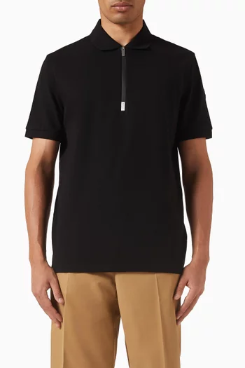 Dragon Logo Patch Polo Shirt in Cotton