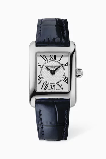 ساعة كاريه كوارتز بسوار جلد، 23 × 21 مم