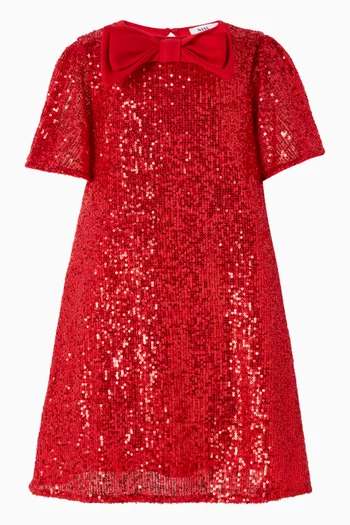 Bow Dress in Sequins