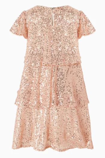 Layered Dress in Sequins