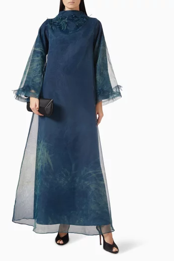 Printed Applique Kaftan