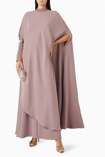 Asymmetric Embellished Kaftan