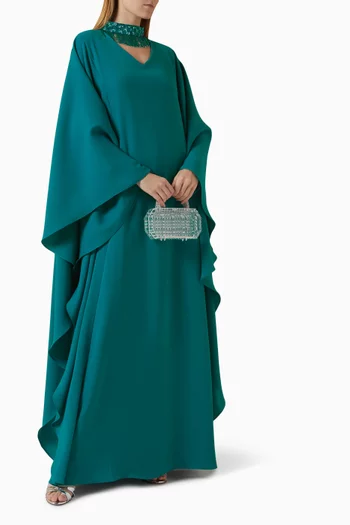 Bead-embellished Fringe Kaftan