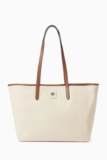 EW Tote Bag in Canvas & Leather