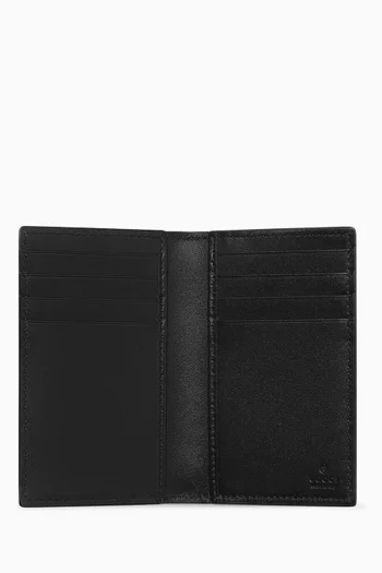 حافظة بطاقات بشعار GG جلد