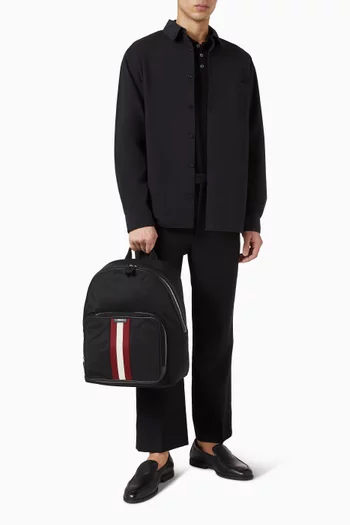 حقيبة ظهر كود نايلون وجلد