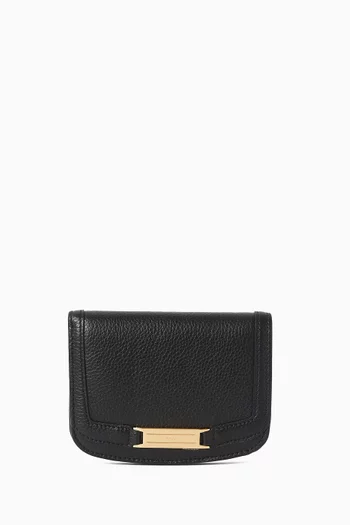 Deco Compact Wallet in Leather