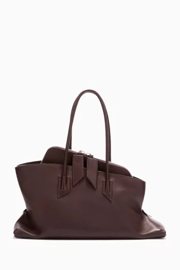 Medium La Passeggiata Top Handle Bag in Leather