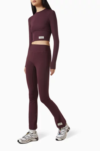 Flared Leggings in Recycled Softskin