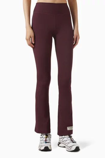 Flared Leggings in Recycled Softskin