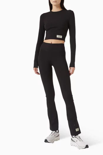 Flared Leggings in Recycled Softskin