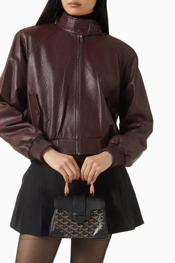 حقيبة سايجون بيد علوية قنب جوياردين وجلد