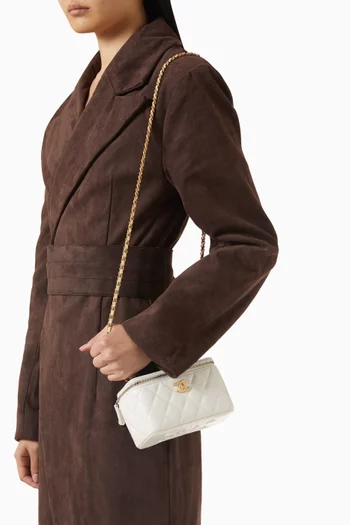 Unused Small Vanity Case Bag in Lambskin