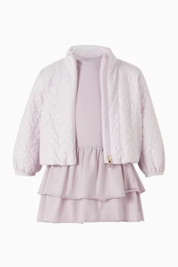 فستان كشكش بنمط تي شيرت