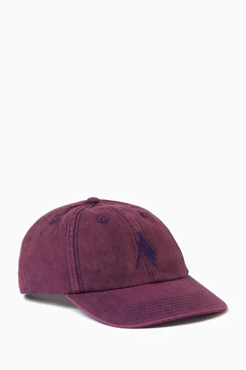 Embroidered Logo Baseball Cap in Cotton
