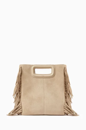 Fringed M Bag in Suede