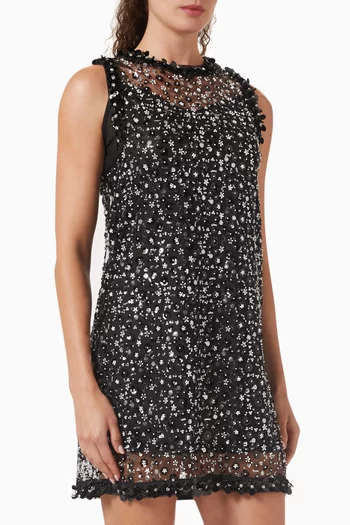 Sequin-embellished Mini Dress