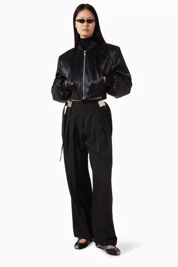 Bomber Jacket in Satin