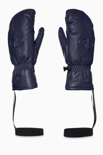 Hilja Logo Mittens in Leather