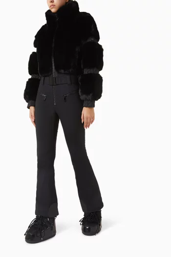 Lieke Ski Suit in Faux Fur