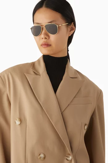 نظارة شمسية آية بإطار بايلوت معدن