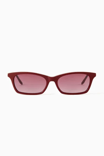 Billie Rectangle Sunglasses in Acetate