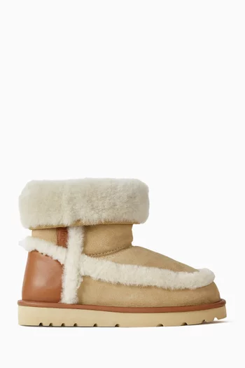 Dolcie Shearling Ankle Boots in Suede