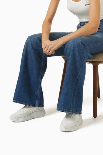 سنيكرز ناما أسفل الكاحل جلد