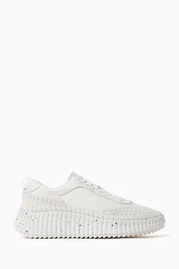 سنيكرز ناما أسفل الكاحل جلد