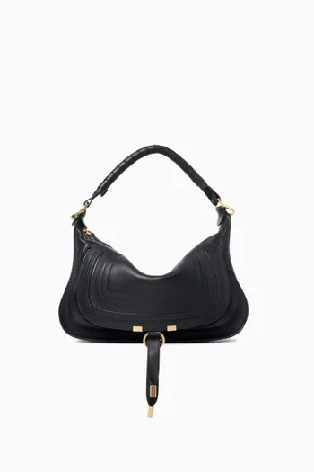 Small Marcie Shoulder Bag in Calfskin Leather