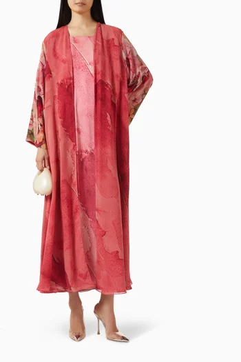 Printed Tassel Abaya