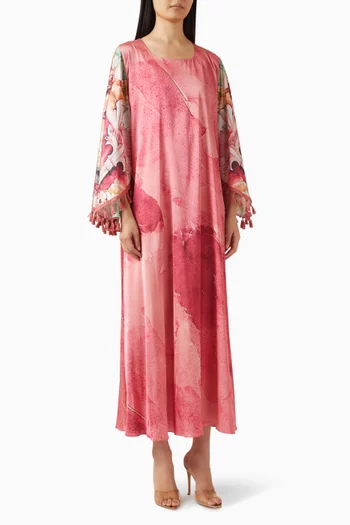 Printed Tassel Kaftan