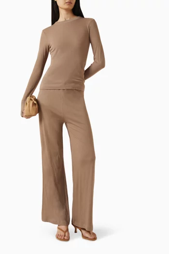 Drawcord Pants in Cashmere Jersey